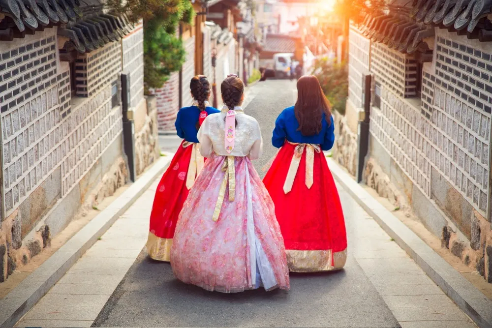 Hanbok traditional Korean attire